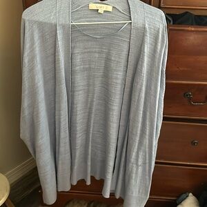 Loft size small light blue cardigan